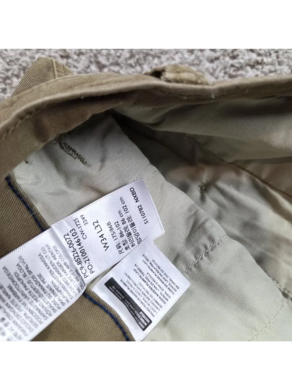Levis Pants Mens 34x30 Tag 34x32 Brown XX Chino Pockets Preppy
